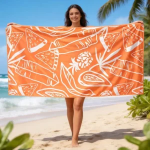 Custom Logo Print Novelty Modern Eco Friendly Quick Dry Microfiber Child Beach Towels Recycled Sand Free