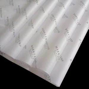 Custom Logo Print T-shirt Shoe Gift Moisture Proof White Thin 17gsm Silk Soft Cotton Tissue Wrapping Paper for Clothing