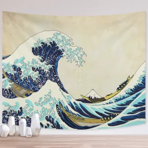 Custom Logo Printed Cotton Seas and Oceans Decor Jungle Tapestry Wall Hanging