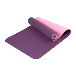 Custom Logo Printing Eco Friendly TPE Yoga Mat Anti Slip Long Durable 6mm Thickness for Fitness and Travel