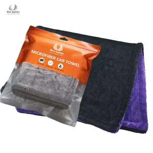 Custom Logo Private Label Premium Car Detailing Plush Microfiber Car Cleaning Towel 1400gsm 1600 Gsm