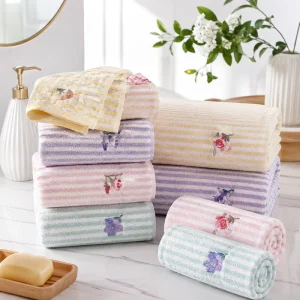 Custom Logo Quick Dry Microfiber Hand Towel 35x75cm 282GSM Soft Lightweight Breathable for Salon Yoga Spa