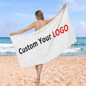 Custom Logo Quick Dry Sand Proof Recycled Towel Microfiber Print Swimming Beach Towel Manufacturer
