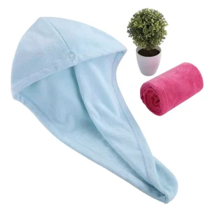 Custom Logo Quick Magic Fast Drying Spa Absorbent Lightweight Twist Wrap Microfiber Hair Turban Towel All Season