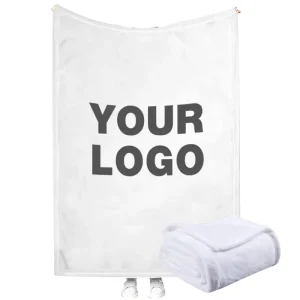 Custom Logo Red Eco Friendly Super Soft Four Seasons American Style Sublimate Flannel Fleece Throw Blanket