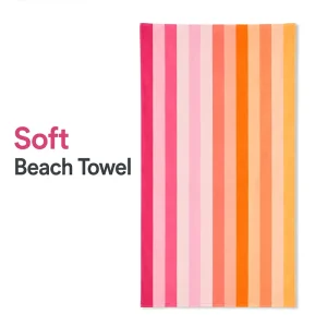 Custom Logo Sand Free Microfiber Beach Towel Super Absorbent Quick Dry Recycled Bath Towel for Summer Travel Swim