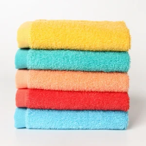 Custom Logo Small Size Soft Bamboo Fiber Face Towel Antibacterial and Absorbent Woven Technique Bath Washcloths