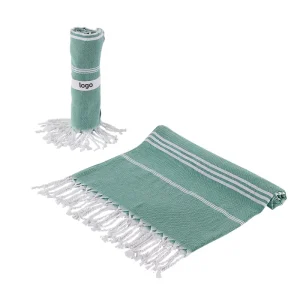 Custom Logo Soft Multi-colored 100% Cotton Turkish Bath Beach Towels