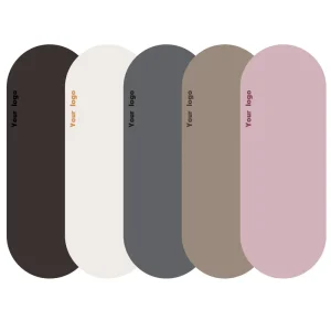Custom Logo Suede Rubber Oval Yoga and Pilates Mat Anti Slip Eco Friendly 173/183cm Length 1.5-5mm Thickness