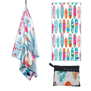 Custom Logo Summer Tropical Quick Dry Microfiber Beach Bath Towels Bulk Personalized for Hotels Resorts