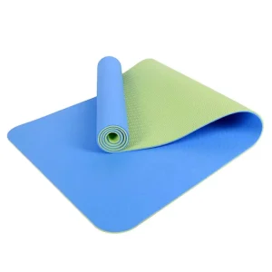 Custom Logo Thick TPE Gymnastics Mats for Fitness Exercise and Aerobics 6mm Waterproof Durable Yoga Mats
