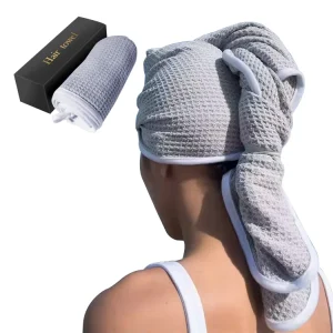 Custom Logo Thickened Cap Style Waffle Weave Microfiber Towel Spa Salon Grade Quick Dry Headband