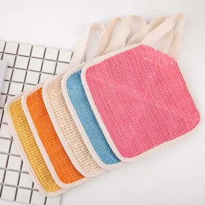 Custom Logo Washing Face Body Cleaning Towel Belt Washcloth Exfoliating Scrubber Bath Towel