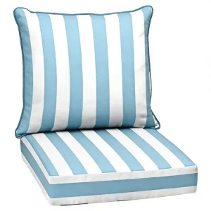 Custom Logo Waterproof Fade Resistant Patio Outdoor Deep Seating Sofa Chair Foam Seat Cushion Chair Cover