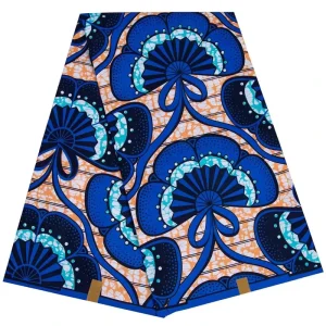 Custom Logo Wax Fabric Printing Ethnic Wax Printed Soft African Wax Fabric