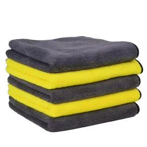Custom Logo Woven Microfiber Cleaning Cloth Towel for Car Wash & Home Use Quick Dry Auto Drying 40x40cm