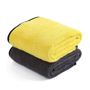 Custom Logo Woven Microfiber Eco Friendly Cleaning Cloth Towel for Car Wash & Home Use Quick Dry Auto Drying 40×40