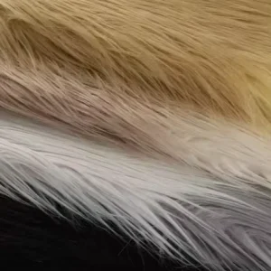 Custom Luxurious Plush Knitted Polyester Acrylic Garment Fabric for Pajamas Blankets Shoes Hats