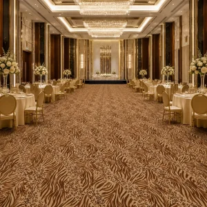 Custom Luxury 5 Star Hotel Project Axminster Anti Slip Fire Resistant Wall to Wall Carpet for Hotel Banquet Hall Dining Room