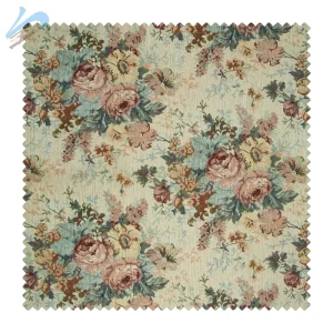 Custom Luxury Chenille Flower Pattern Home Textile Sofa Upholstery Polyester Curtain Material Chenille Dyed Fabric