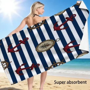 Custom Luxury Microfiber Polyester Beach Towel OEM ODM Digital Printed Swimming Pool Towel Quick Dry Summer Travel Towel Factory