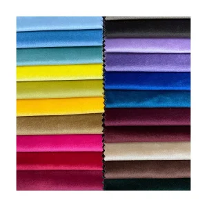 Custom Luxury Plain Velvet 100% Polyester Eco Friendly Breathable Blackout Fabric Home Textile Curtain Sofa Upholstery Car