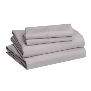 Custom Luxury Super Soft Brushed Microfiber Fabric 4-Piece Plain Fitted Bed Sheet Set Polyester Filling for Bedroom