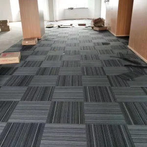 Custom Machine Tufted Loop Pile Carpet Tile Residential PVC Back Area Rugs & Sets