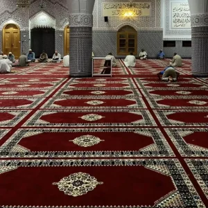Custom Machine woven Printed Carpets Non slip Mosque Prayer Rugs Muslim Prayer Mats