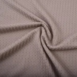 Custom Made 100% Polyester 124GSM Knitting Jacquard Soft Breathable Knit Fabric for Women Girl’s Garment