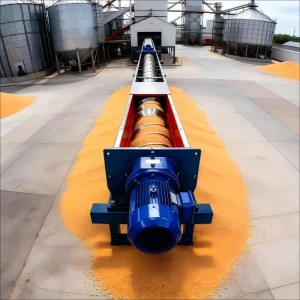 Custom Made Inclined Screw Conveyor for Cement Grain Sand Continuous Feeding Applications Transportador De Parafuso