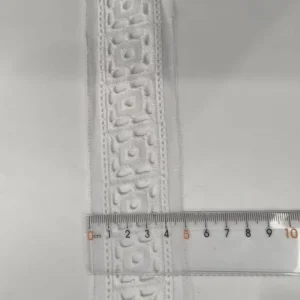 Custom Made Woven Breathable Lightweight Ribbons Laces Various Designs White Color Wedding Dress Shirt Decoration Bridal