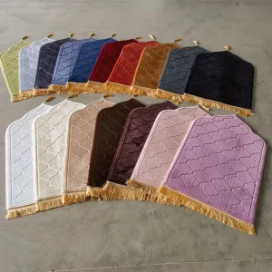 Custom Memory Foam Non Slip Muslim Rug Soft Luxury Floor Pad for Knees Forehead Velvet Carpet Gift Prayer Mat