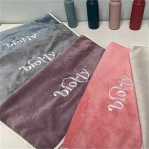 Custom Microfiber Bath Washcloths with Logo Cloth Drying Towel from Microfiber Supplier