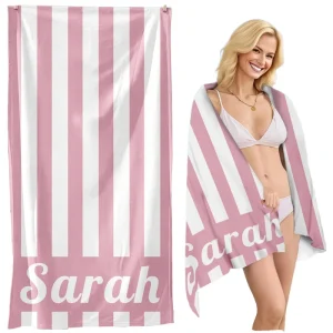 Custom Microfiber Beach Towel Quick Dry Sand Free Lightweight Travel Beach Towel OEM Factory