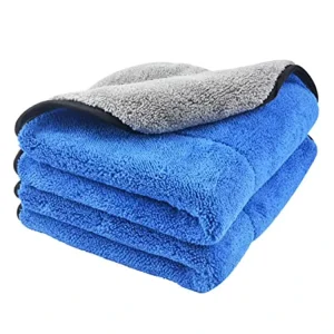 Custom Microfiber Car Detailing Cleaning Towel No Shed Water Absorption Soft Coral Fleece Car Wash Towel