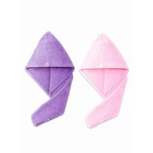 Custom Microfiber Hair Drying Towel Quick Dry Coral Fleece Hair Turban Wrap Haircare Accessory