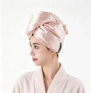 Custom Microfiber Hair Towel Quick-Dry Hypoallergenic Eco-Friendly Solid Color Adult Wrap Made in China