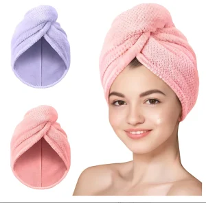 Custom Microfiber Hair Towel Super Absorbent Quick Dry Thermal Hair Wrap for Salon & Home Hair Care