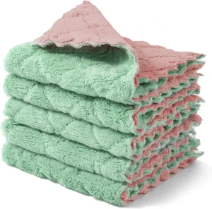 Custom Microfiber Kitchen Towel with Factory Supplier Logo Woven Quick Dry Home Accessory Sustainable Features