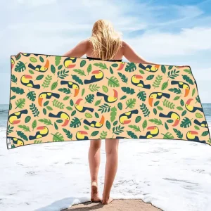 Custom Microfiber Suede Absorbent Summer Extra Large Quick Dry Sand Free Beach Towels Custom Color Design Logo