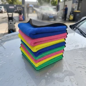 Custom Microfiber Towel 600gsm Coral Fleece Professional Car Detailing Towel Super Absorbent Quick Drying Soft Car Towel