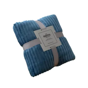 Custom Modern 100% Polyester Solid Knitted Throw Blanket for Four Seasons Christmas Winter Use Washable Soft Home Bedding Sofa