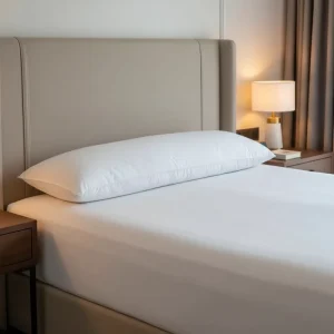 Custom Modern Eco Friendly OEKO TEX Certified Machine Washable Home Bed Polyester Fiber Fill White Long Full Pillow