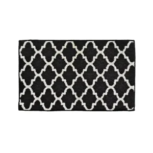 Custom Modern Geometric Runner Rug Non Slip Washable Waterproof Quick Dry Polypropylene Loop Pile Entryway Floor Mat