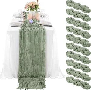 Custom Modern Handmade Durable Square Polyester Table Runner for Wedding Banquet Events