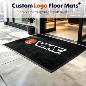 Custom Modern Office Outdoor Business Mat Logo Front Door Bath Rug Floor Nylon Polyester Sublimation Printing Entrance Usage