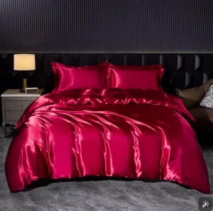 Custom Modern Patchwork Style 100% Satin Weave Designer Comforter Bedding Set Printed Duvet Cover and Bed Sheet Set