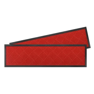 Custom Modern Rubber Loop Pile Stair Mat Non Slip Tread Carpet for Indoor Home Stairs