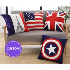 Custom Modern Sublimation Printed Eco Friendly Christmas Halloween Patterned Throw Pillows Cushion Decorative Cover for Home